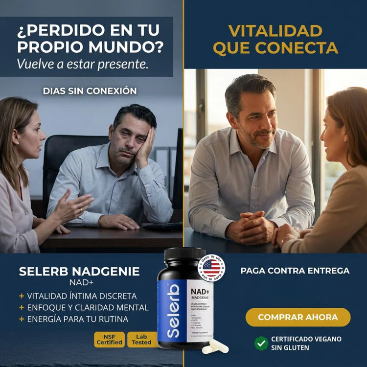 SELERB NAD+ BOOSTER RECUPERA TU ENERGÍA DIARIA